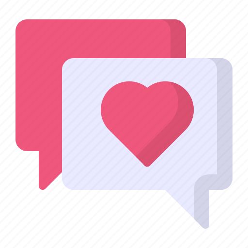 Bubble, chat, heart, love, message icon - Download on Iconfinder