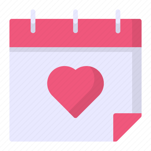 Calendar, date, day, heart, love icon - Download on Iconfinder