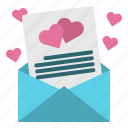 love, letter, heart, message, mail, envelope