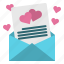 love, letter, heart, message, mail, envelope 