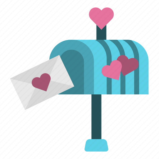 Love, mailbox, letter, heart, valentine, postbox icon - Download on Iconfinder