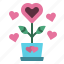 love, plant, heart, flower, nature, romance 