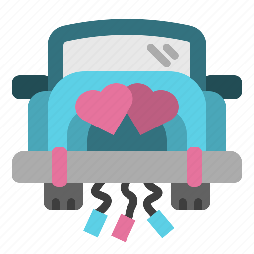 Love, weddingcar, vehicle, transport, marriage icon - Download on Iconfinder