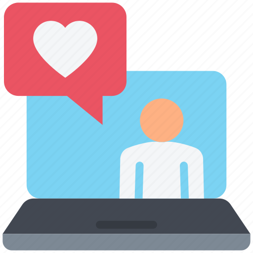 Love, friendship, laptop, video call, message icon - Download on Iconfinder