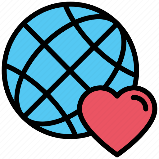 Love, friendship, valentine day, world, heart icon - Download on Iconfinder