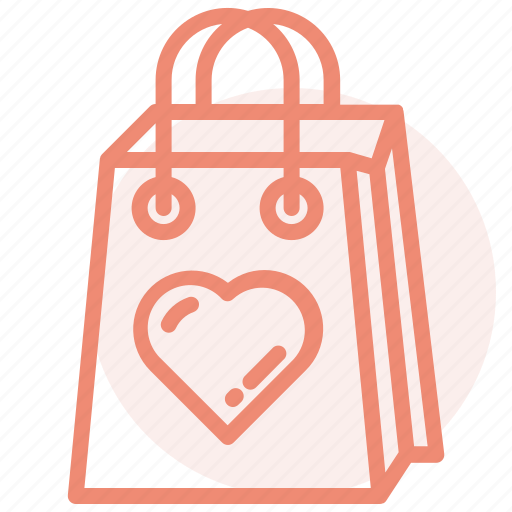 Bag, heart, love, market, romance, valentines, wedding icon - Download on Iconfinder