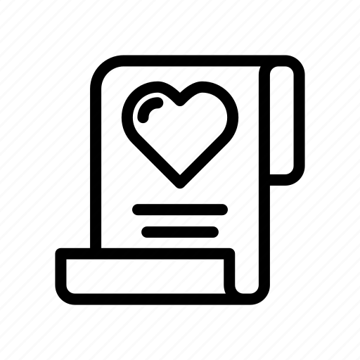 Love, heart, romantic, wedding, valentine, document, paper icon - Download on Iconfinder
