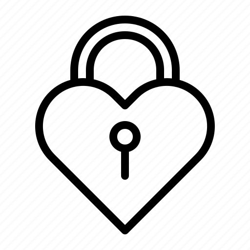 Heart, key, lock, love, padlock icon - Download on Iconfinder