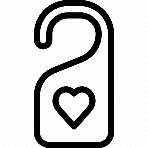 Disturb, dont, hanger, love, sign icon - Download on Iconfinder