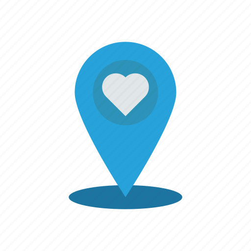 Heart, location, love, pin icon - Download on Iconfinder