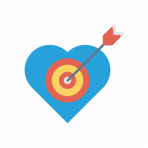 Goal, heart, love, target icon - Download on Iconfinder