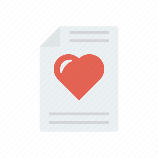 Heart, letter, love, page icon - Download on Iconfinder