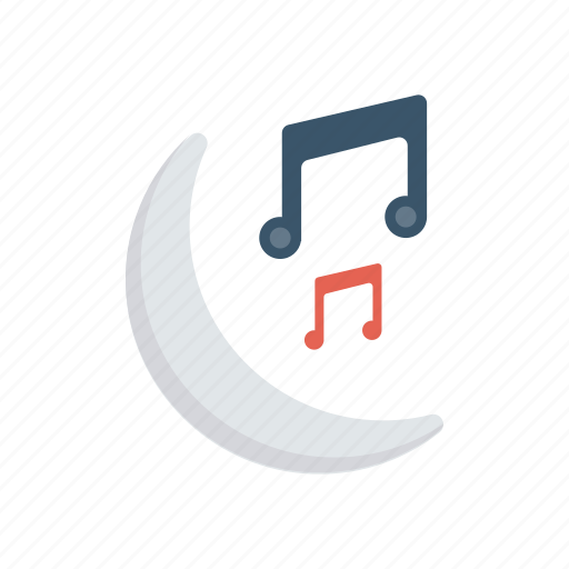Moon, music, night, song icon - Download on Iconfinder