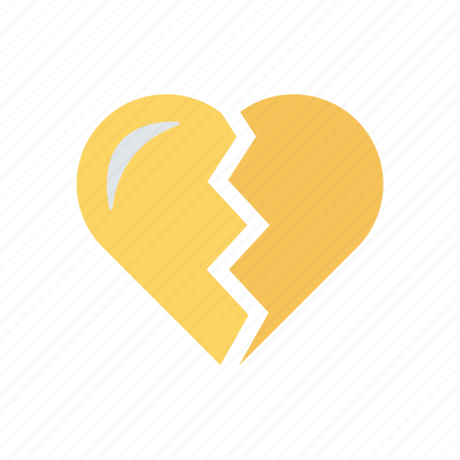 Breakup, broken, heart, sad icon - Download on Iconfinder