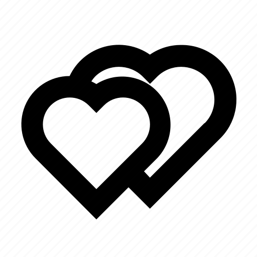 Affection, hearts, love, lovers, two icon - Download on Iconfinder