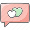 .svg, box chat, date, dating, heart icon, love, romance, romantic icon