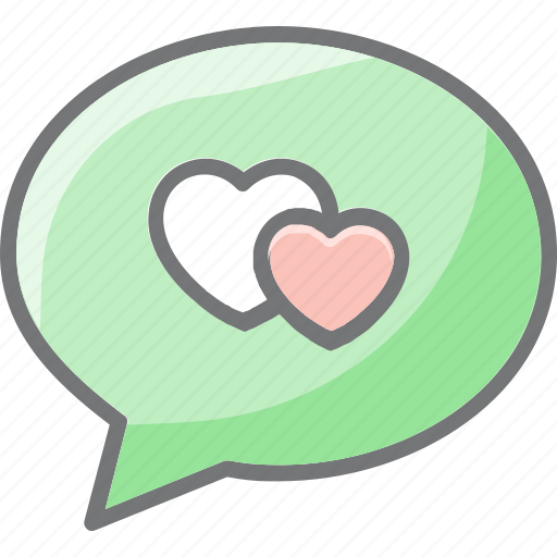 .svg, communication, conversation, chat, love, heart, favorite icon - Download on Iconfinder