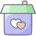.svg, home, heart, love, real estate icon, building, happy house
