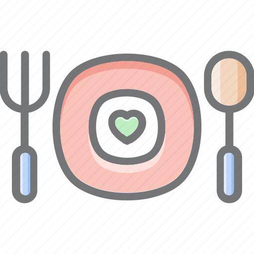 .svg, dish, favorite, food, food heart, favorite meal, dinner date icon - Download on Iconfinder