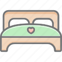 .svg, bed, double bed, happiness, hotel, love, marriage, twice icon