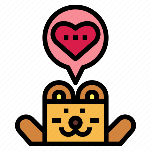 Bear, heart, love, romantic, valentine icon - Download on Iconfinder