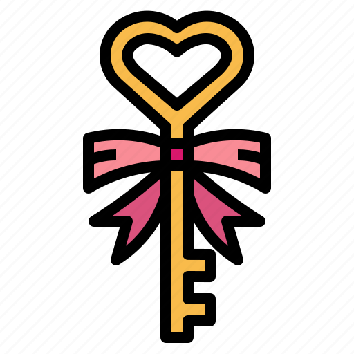 Key, love, romance, valentines icon - Download on Iconfinder