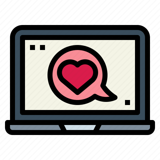 Computer, heart, laptop, love icon - Download on Iconfinder