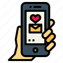heart, love, messages, romantic, smartphone