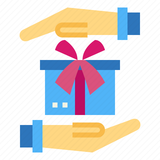 Gift, hand, party, present icon - Download on Iconfinder