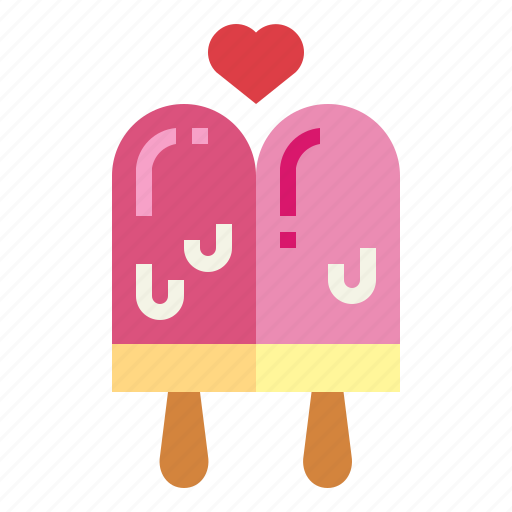 Couple, cream, dessert, heart, ice icon - Download on Iconfinder