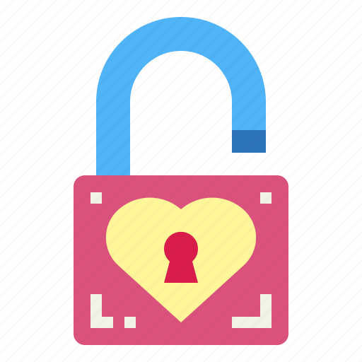 Heart, love, padlock, security icon - Download on Iconfinder