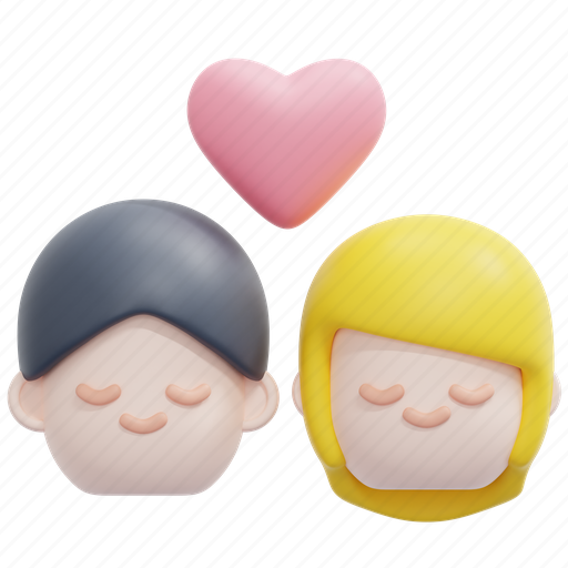 Couple, romance, boyfriend, girlfriend, relation, relationship, love 3D illustration - Download on Iconfinder