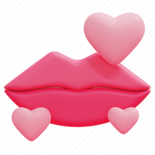 Kiss, romance, valentines, day, valentine, lovely, romantic 3D illustration - Download on Iconfinder