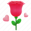 rose, botanical, aroma, perfume, blossom, flower, petals, 3d