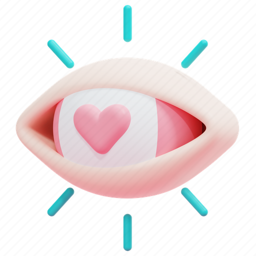 Loving, romance, eye, fall, in, love, heart icon - Download on Iconfinder