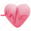 heartbeat, healthcare, and, medical, wellness, heart, health, care, 3d 