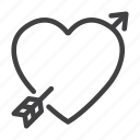 arrow, cupid, heart, love, romance, valentine