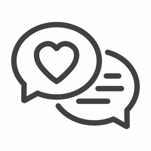Bubble, chat, love, message, speech, talk icon - Download on Iconfinder