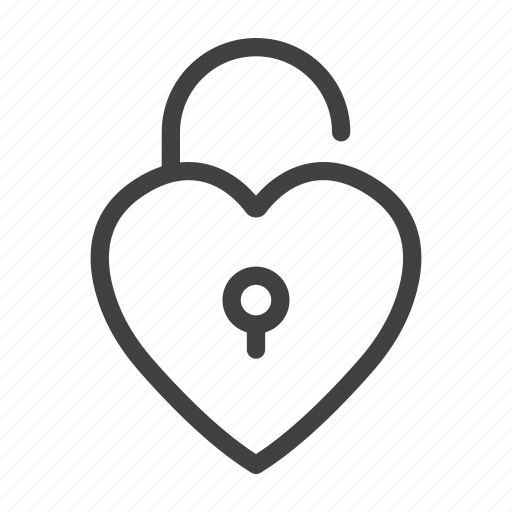 Feeling, heart, keyhole, lock, love, padlock icon - Download on Iconfinder