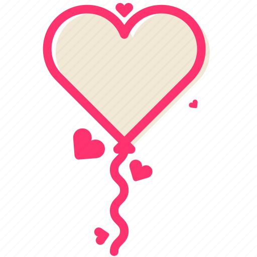 Heart, balloon, love, romance, wedding icon - Download on Iconfinder