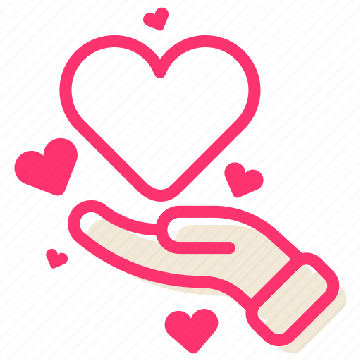 Heart, love, hand, care, kindness icon - Download on Iconfinder