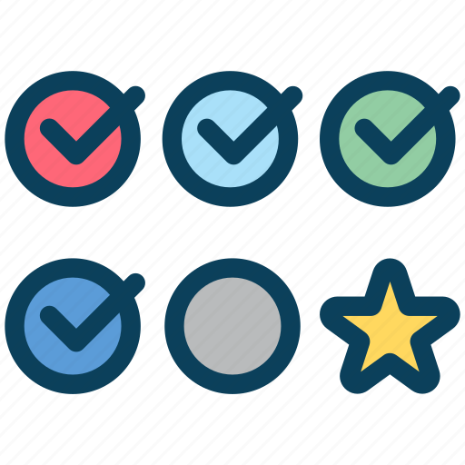 Loyalty, tick, plan, checklist, feedback, star icon - Download on Iconfinder