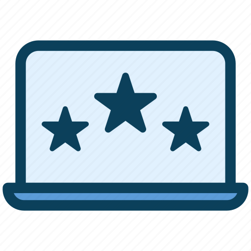 Loyalty, laptop, rating, premium, stars, ranking icon - Download on Iconfinder