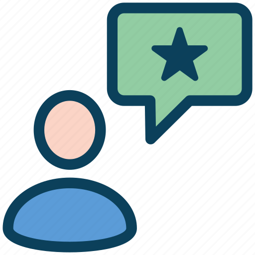 Loyalty, star, user, favorite, feedback, message icon - Download on Iconfinder