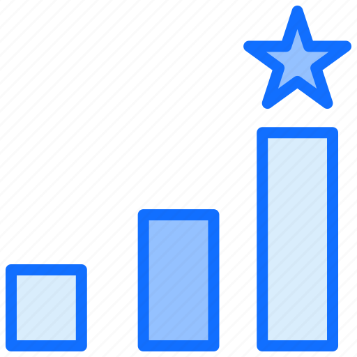 Graph, growth, stats, star, ranking icon - Download on Iconfinder