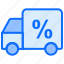 delivery, truck, percentage, transport 