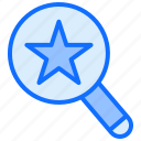 magnifier, star, search, zoom