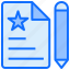 file, document, rate, star 