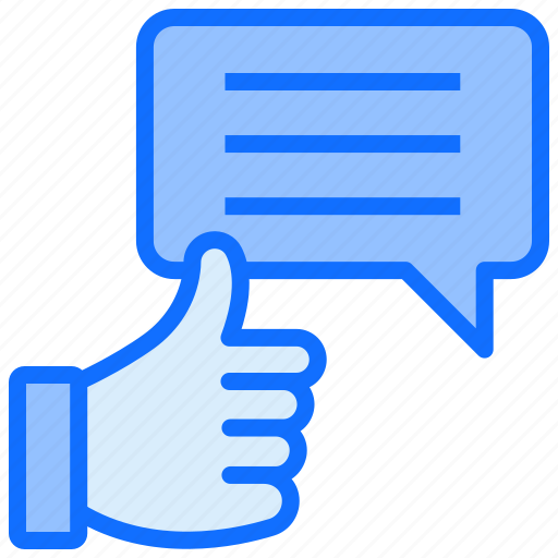 Thumb, like, feedback, message icon - Download on Iconfinder