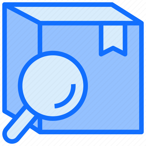 Box, delivery, search, shipping icon - Download on Iconfinder